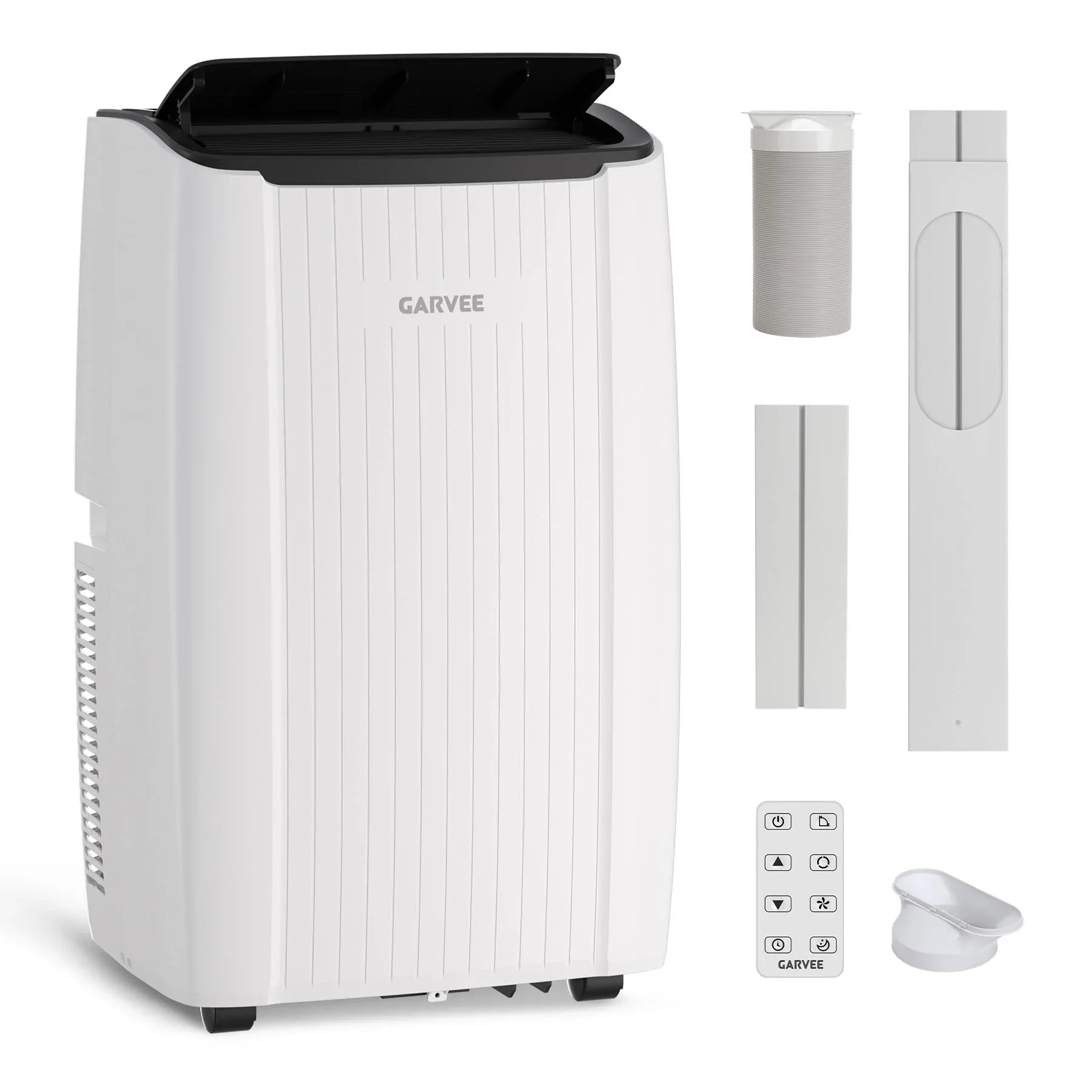 Garvee 14.000 BTU Mobiles Klimagerät, 3-in-1 Klimaanlage mit Entfeuchter & Ventilator, für Räume bis ca. 65 m², Weiß