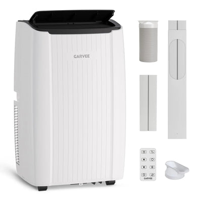 Garvee 14.000 BTU Mobiles Klimagerät, 3-in-1 Klimaanlage mit Entfeuchter & Ventilator, für Räume bis ca. 65 m², Weiß