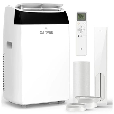 Garvee 14.000 BTU Mobiles Klimagerät, kühlt Räume bis 750 Sq. Ft., mit Fernbedienung, Weiß