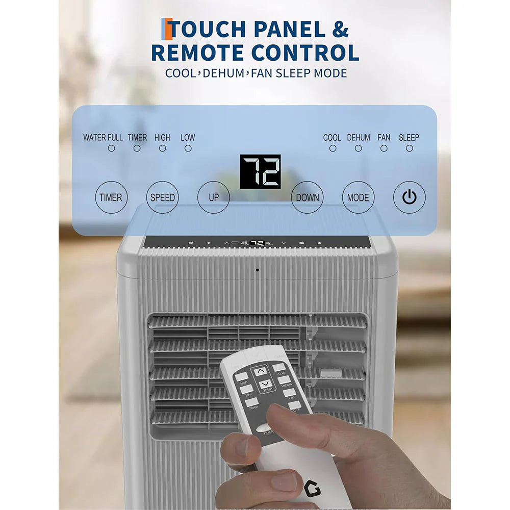 Garvee 10.000 BTU Mobiles Klimagerät 3-in-1 mit Fernbedienung, Kühlung bis ca. 42 m²