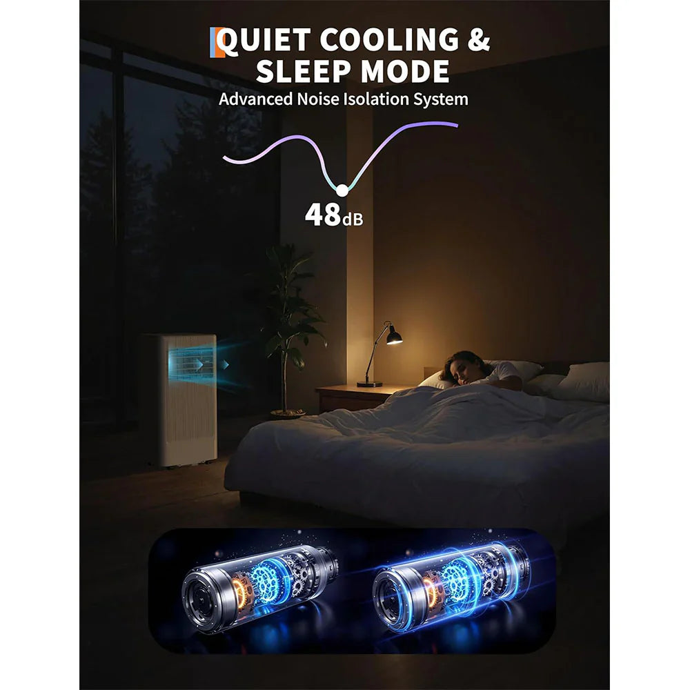 Garvee 10.000 BTU Mobiles Klimagerät 3-in-1 mit Fernbedienung, Kühlung bis ca. 42 m²