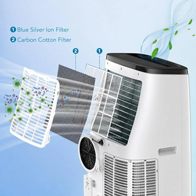 Garvee 15.000 BTU Mobiles Klimagerät, 3-in-1 Klimaanlage mit Ventilator & Entfeuchter, für Räume bis ca. 74 m²